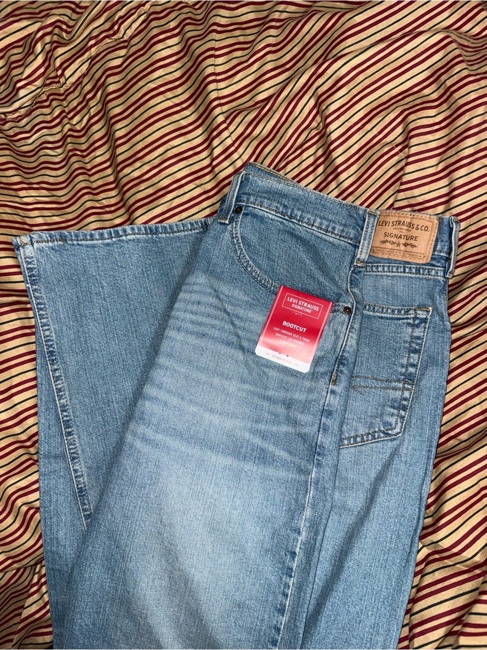 NWT Levi Strauss Light Blue Men’s Bootcut Jeans 36x32